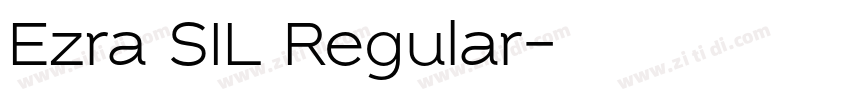 Ezra SIL Regular字体转换